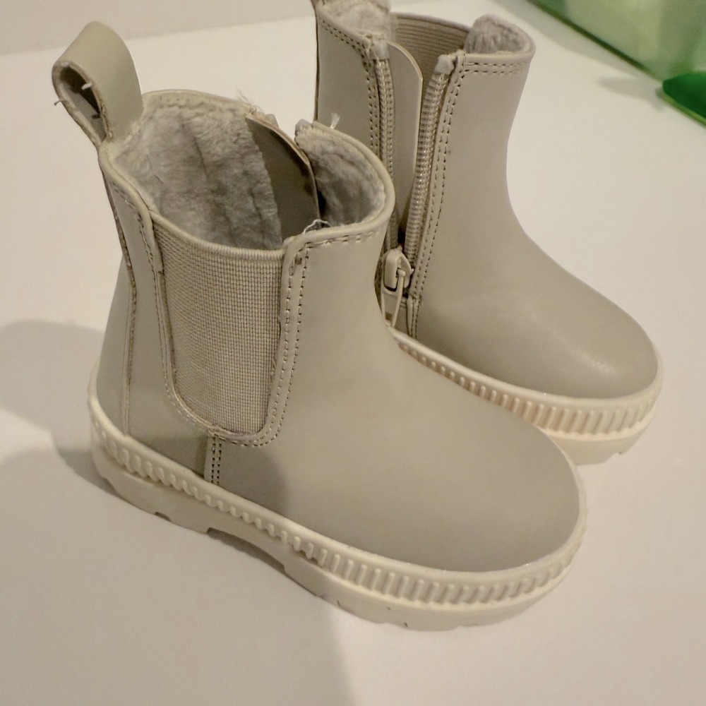 Mango Kids Beige Ankle Boots